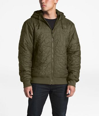 the north face men's alphabet city quilted logo hooded jacket