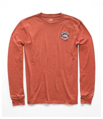 the north face long sleeve patch tee