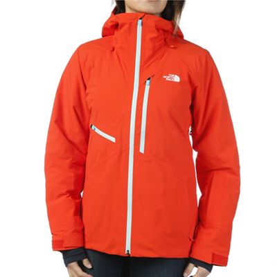 north face womens orange jacket