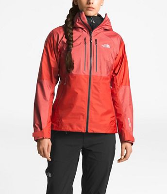 red womens north face jacket