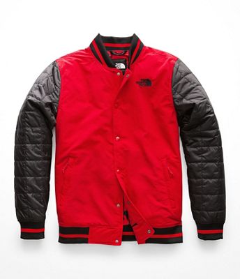 the north face transbay insulated varsity jacket