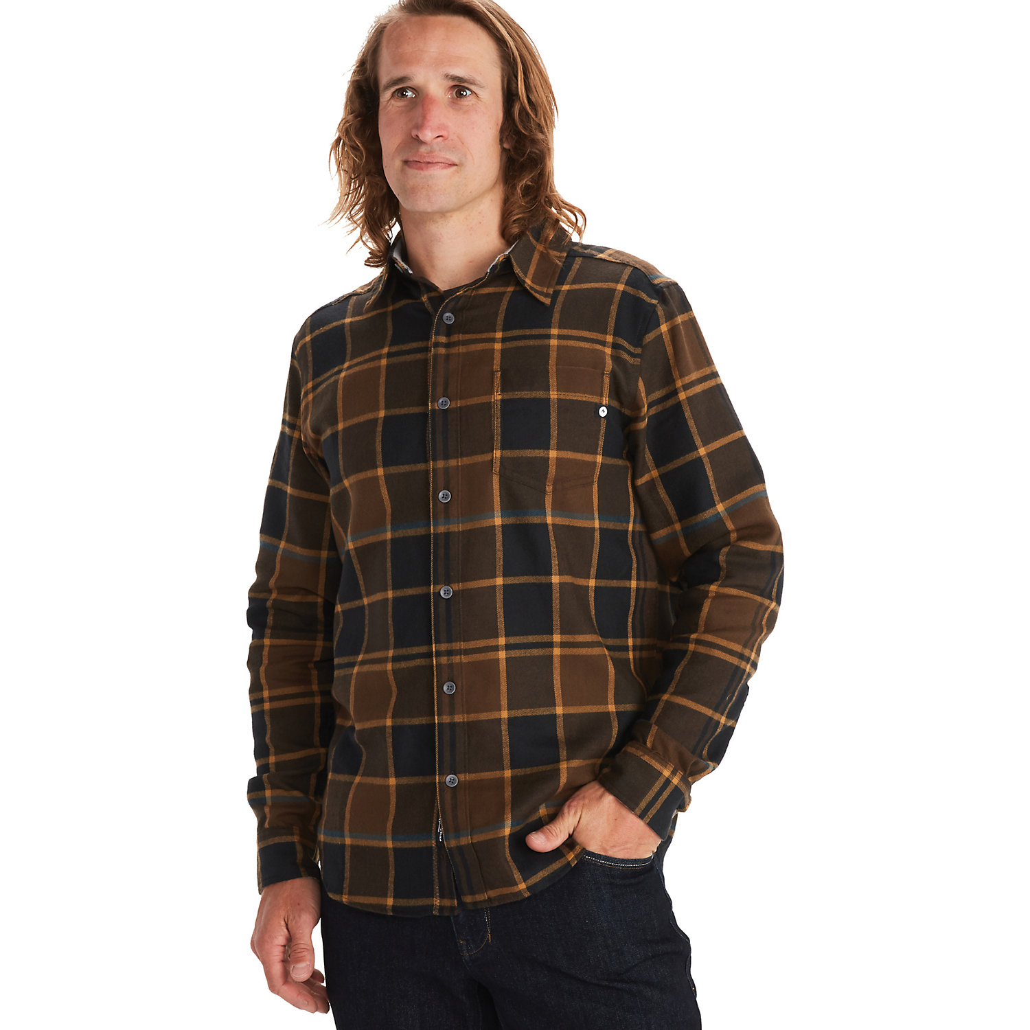 Marmot Mens Fairfax Midweight Flannel LS Shirt