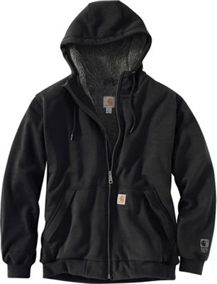 Carhartt Mens Rain Defender Relaxed Fit Midweight Sherpa-Lined Full-Zip Hooded Sweatshirt