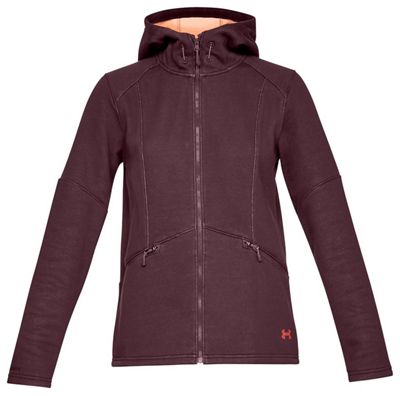 women's maroon under armour hoodie