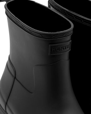 hunter refined low heel ankle biker rain boots