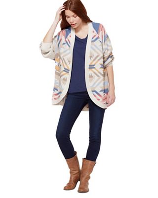 white cocoon cardigan