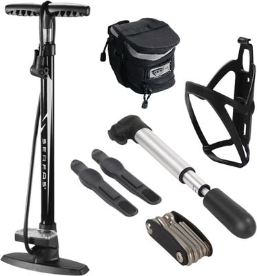 Serfas Combo Kit with Floor Pump and Mini Pump