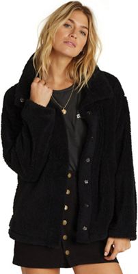 cozy days faux fur jacket billabong