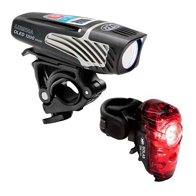 NiteRider Lumina OLED 1200 Boost Front Light - Solas 250 Tail Light Combo