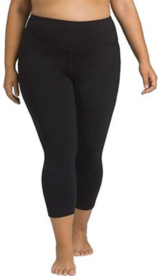 prAna Women's Transform High-Waist Capri Leggings Plus Sizes Black 2X