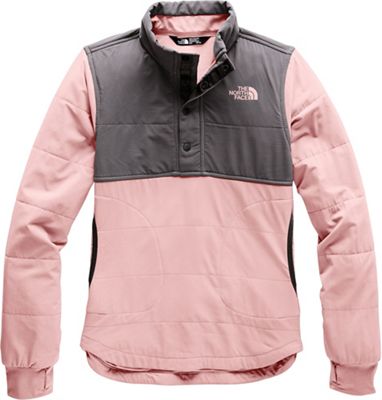 pink north face sweatshirt