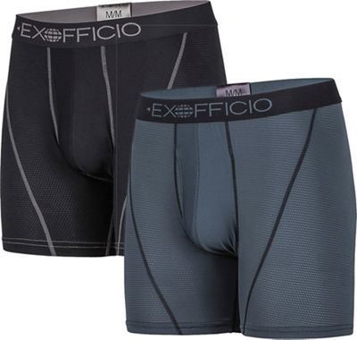 ExOfficio Men's Give-N-Go Sport Mesh 6IN Boxer Brief - 2 Pack