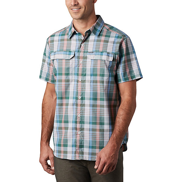 Columbia Mens Silver Ridge 2.0 Multi Plaid Short Sleeve Vented Shirt 