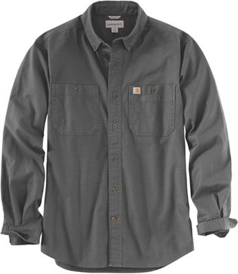 Carhartt mens Rugged Flex Rigby Short Sleeve (Big & Tall) Work Utility  Button Down Shirt, Dark Khaki, 3X-Large Tall US