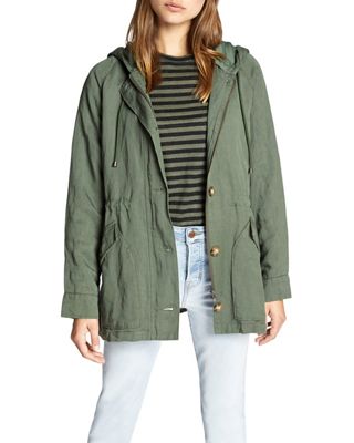 women's hooded anorak jacket