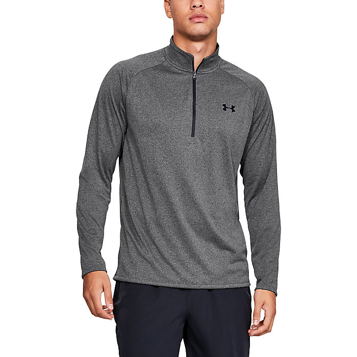 Under Armour Mens Tech 2.0 Half Zip Top Red Sports Gym Breathable Lightweight