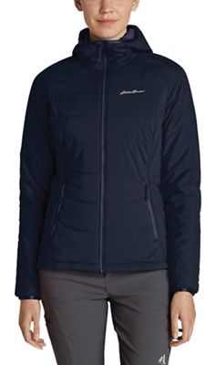 Eddie Bauer First Ascent Women's Ignitelite Flux Stretch Hooded Jacket -  Small, Navy