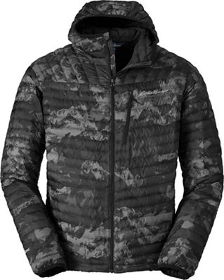 Eddie Bauer MicroTherm Storm Down hooded down jacket size small