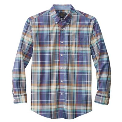 men's long sleeve madras shirt