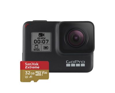 Gopro Hero7 Black Camera With 32gb Sd Card Moosejaw