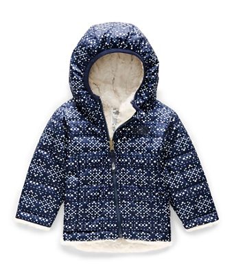 north face infant reversible mossbud swirl hoodie