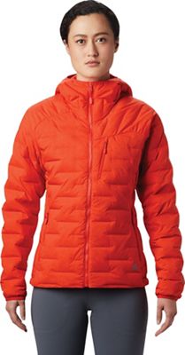 Mountain Hardwear Women's Super/DS Hooded Jacket - XL, Fiery Red