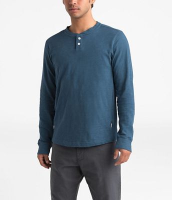 the north face men's tnf terry ls henley