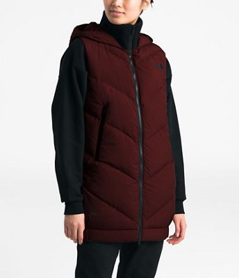 north face long vest