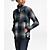 High Rise Grey Ombre Plaid Small Print
