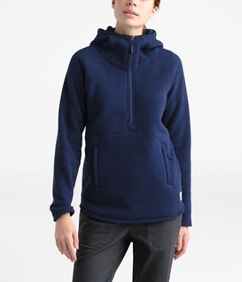 north face crescent hooded fleece pullover