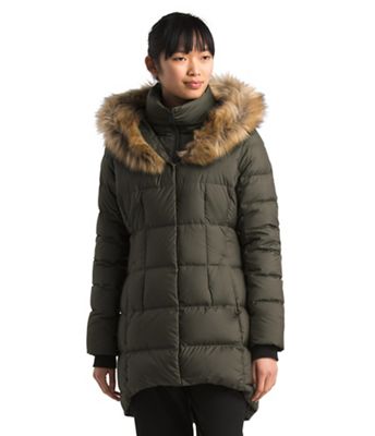 north face hey mama parkina white