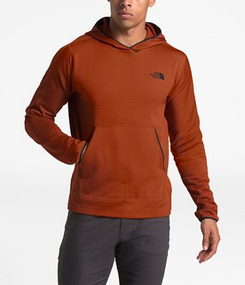 mens orange north face hoodie