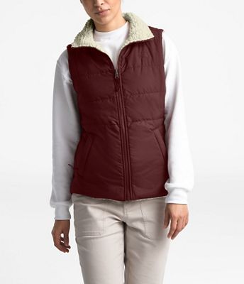 womens north face reversible vest