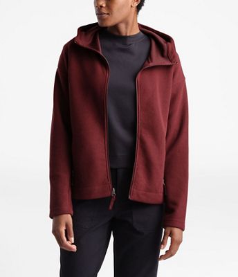 north face hooded fleece jacket women's