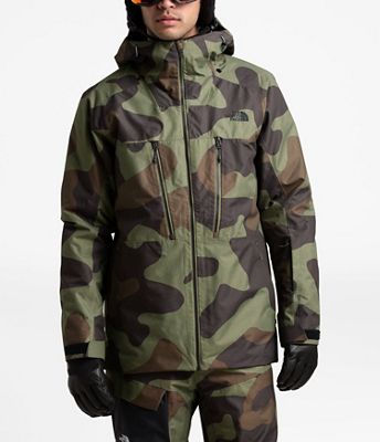 north face camo snowboard jacket