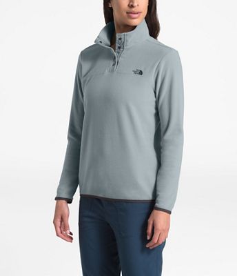 north face tka glacier snap neck pullover fleece