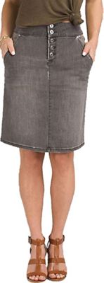 grey jeans skirt