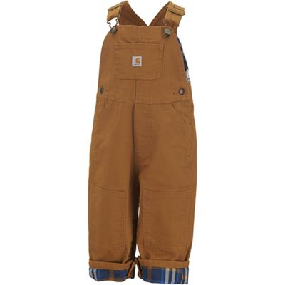 Carhartt Toddlers' Cavas Flannel Lined Bib Overall