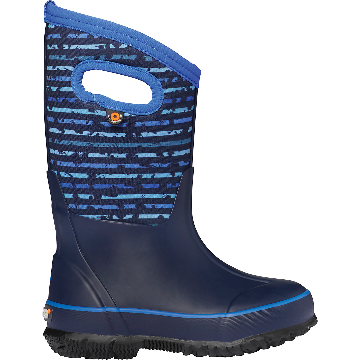 BOGS Boys Neo-Classic Spot Stripes Waterproof Winter Boot