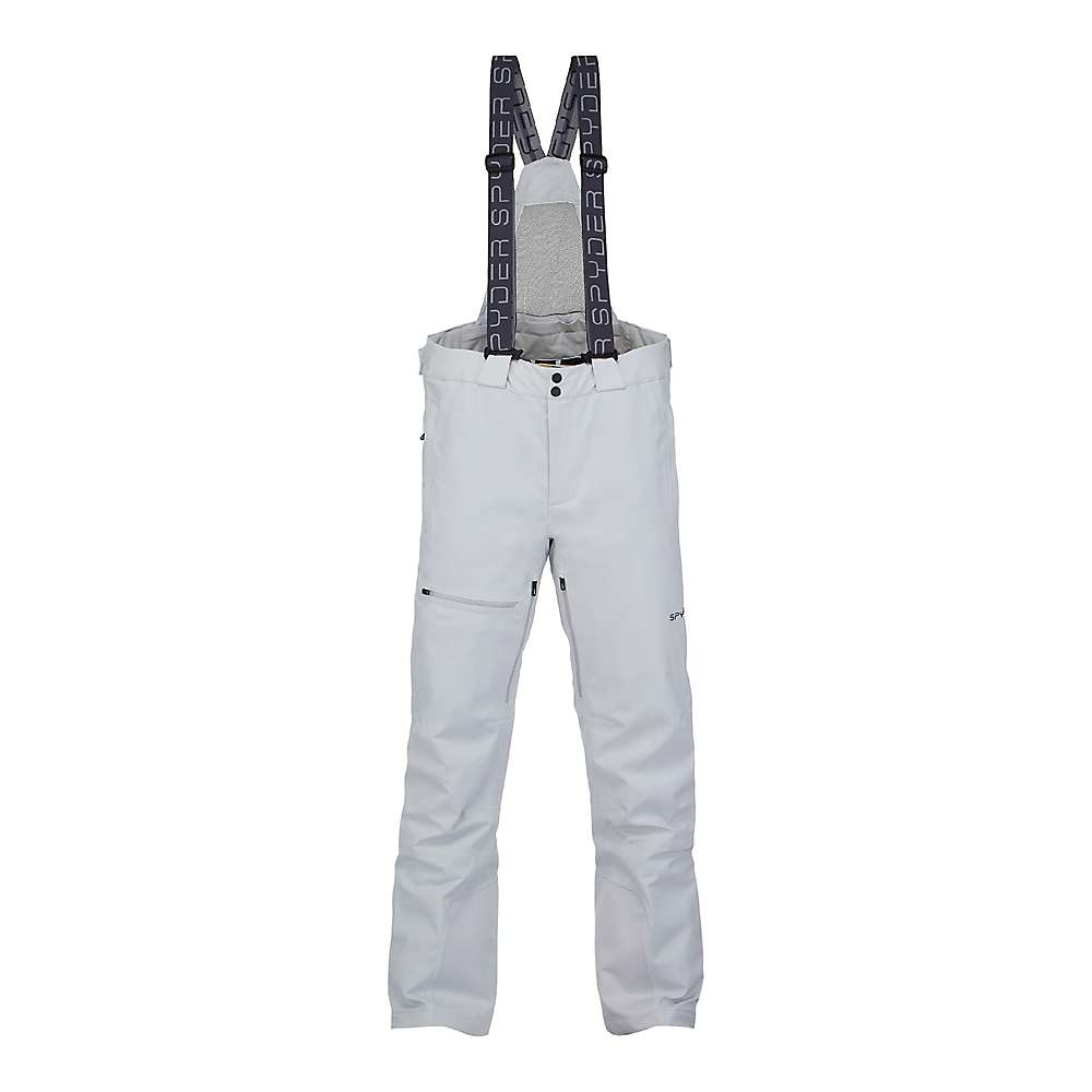 Men's Spyder Propulsion Ski Insulated Bib Pants Cirrus Grey Size 2XL 