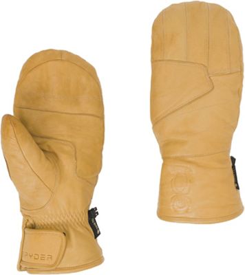 brown ski mittens