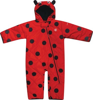 Bebé-Niños Dare2b Bambino Waterproof & Breathable High Insulated Hooded Character Rain & Snowsuit with Side Leg Access and Integrated Snow Gaiters All In 1s 