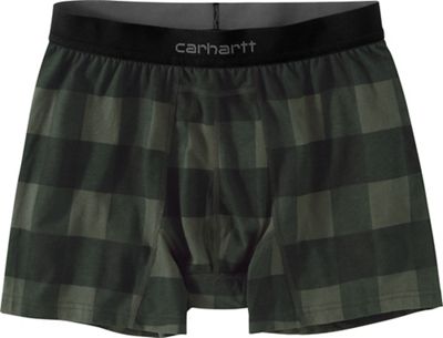 Carhartt Mens 5 Inch Basic Cotton-Poly Boxer Brief 2-Pack (Print)