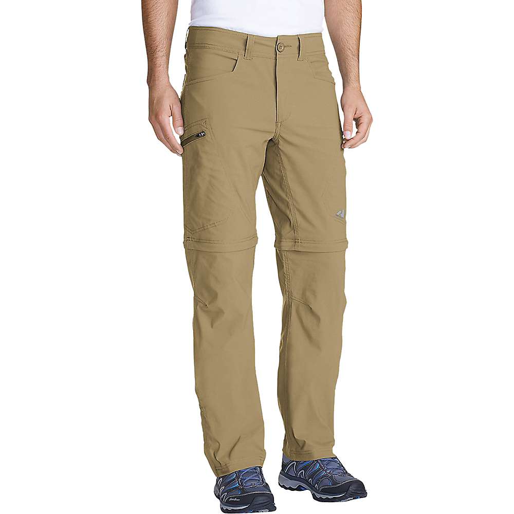 Eddie Bauer First Ascent Men's Guide Convertible Pant - 33 / 32, Saddle