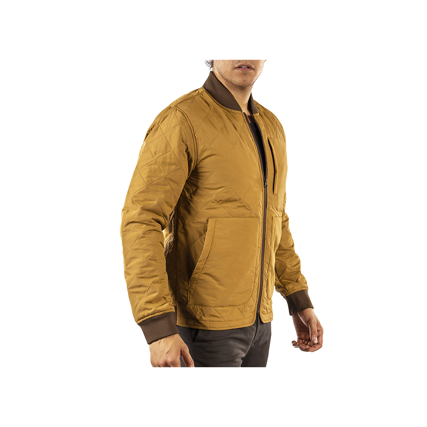 Jeremiah Mens Hedges Quilted Bomber Jacket