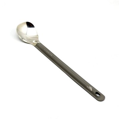 TOAKS Titanium Long Spoon with Polished Bowl