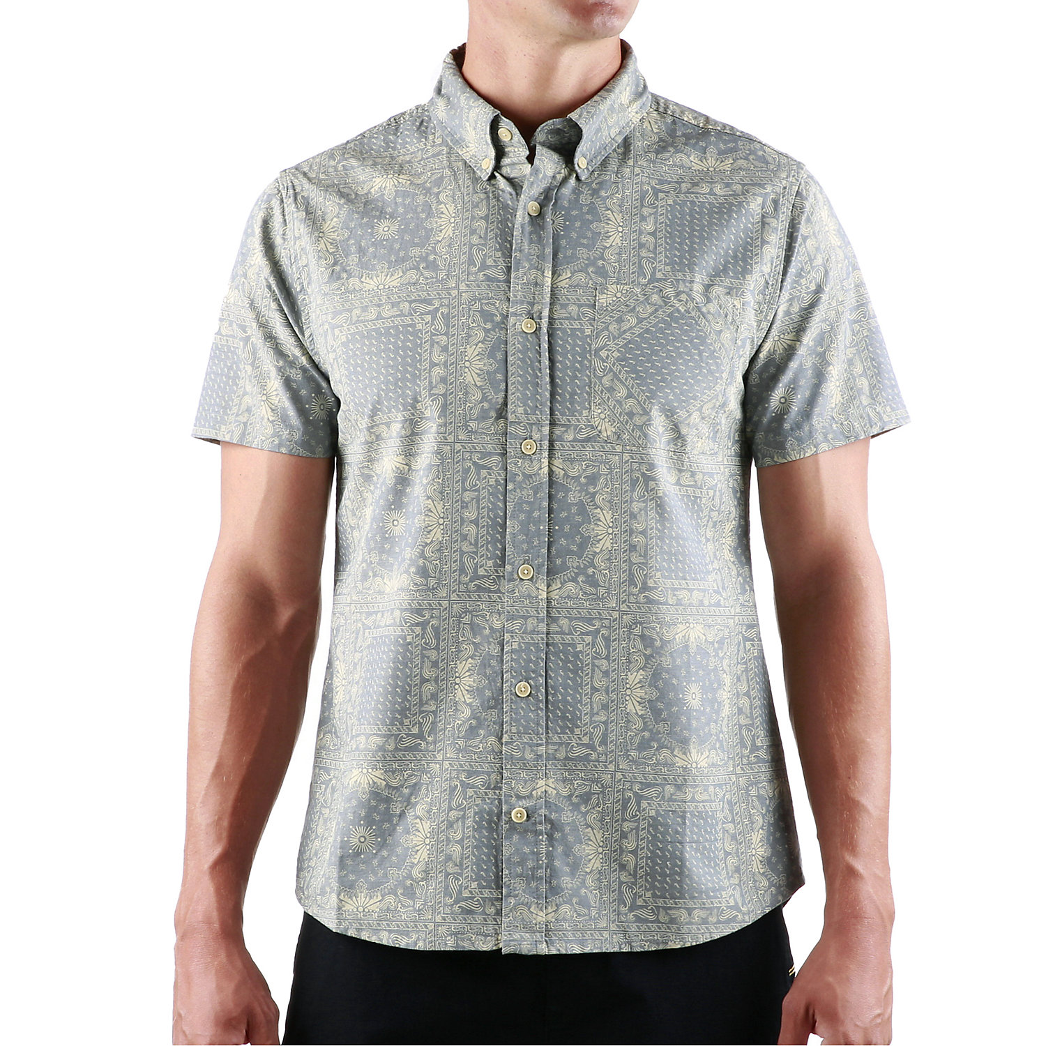 United By Blue Mens Natural SS Button Down