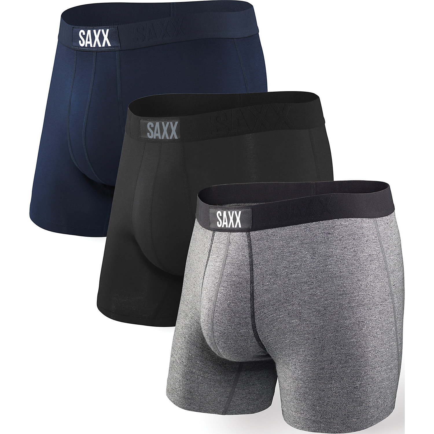 SAXX Mens Vibe Super Soft Boxer Brief 3 Pack