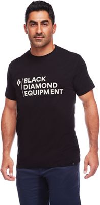 Black Diamond Mens Stacked Logo Tee