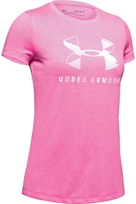 Under Armour Girls Graphic Twist Big Logo Tee